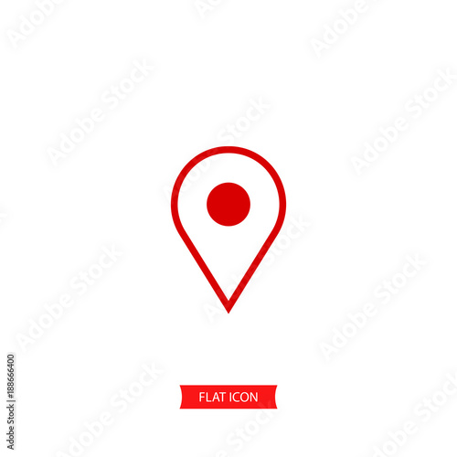 Free Download Location vector icon, pin symbol. Simple illustration for web or mobile app - GFXLoad