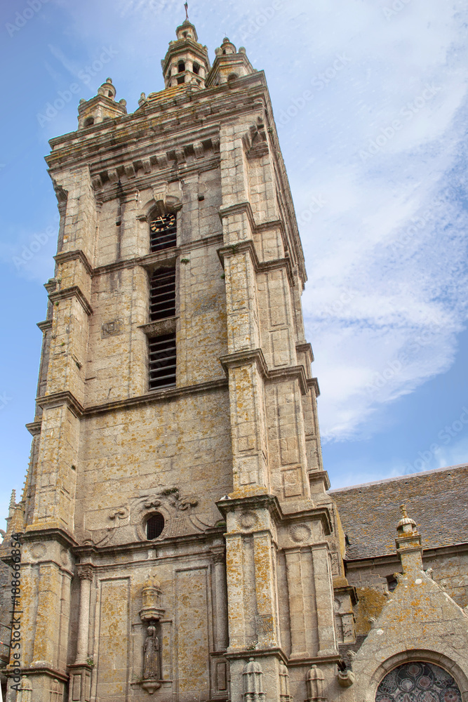 Saint Thégonnec. L'église de l'enclos paroissial. Finistère. Bretagne
