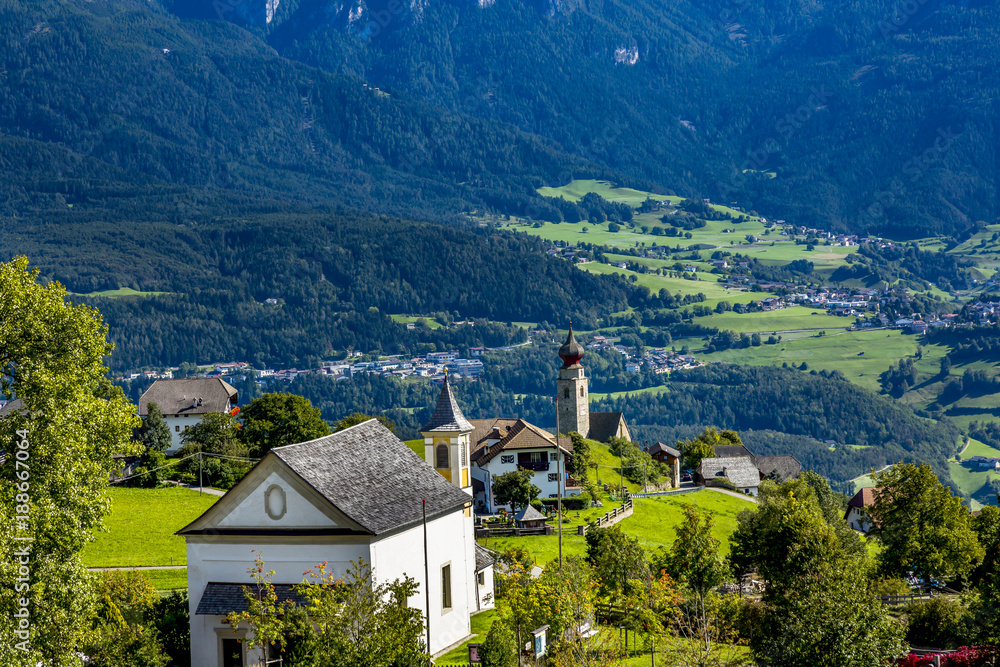 Landscape around Ritten in South Tyrol