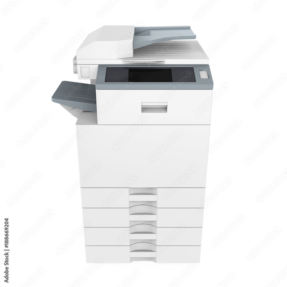 Office Multifunction Printer Isolated Office Multifunction Printer Isolated