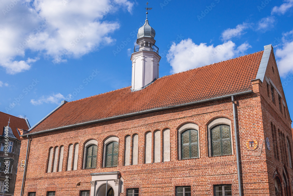 Former Town Hall on the market square in old part of Olsztyn, Masuria region of Poland Former Town Hall on the market square in old part of Olsztyn, Masuria region of Poland