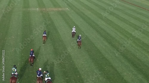 Polo horse player ride a horse In Games.