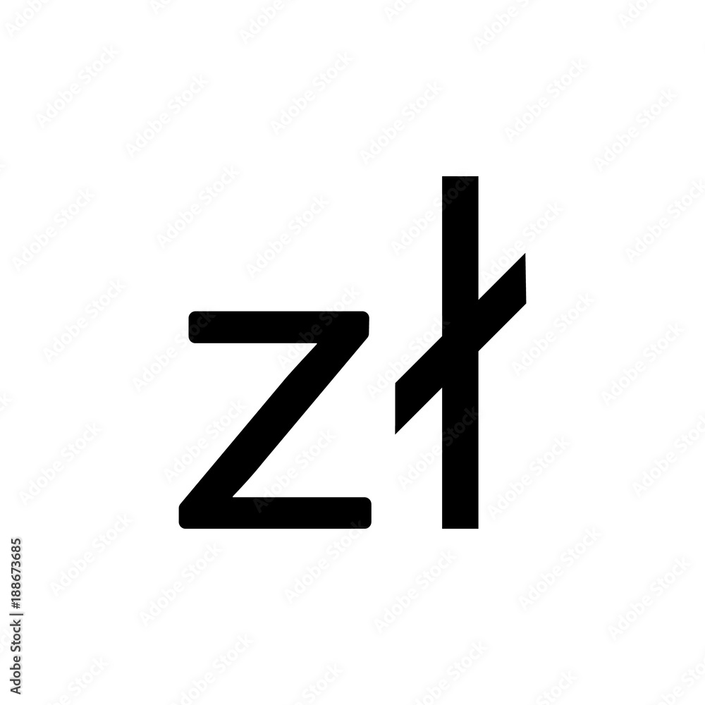 sign Polish Zloty icon. Element of money symbol icon. Premium quality graphic design icon. Baby Signs, outline symbols collection icon for websites, web design, mobile app sign Polish Zloty icon. Element of money symbol icon. Premium quality graphic design icon. Baby Signs, outline symbols collection icon for websites, web design, mobile app