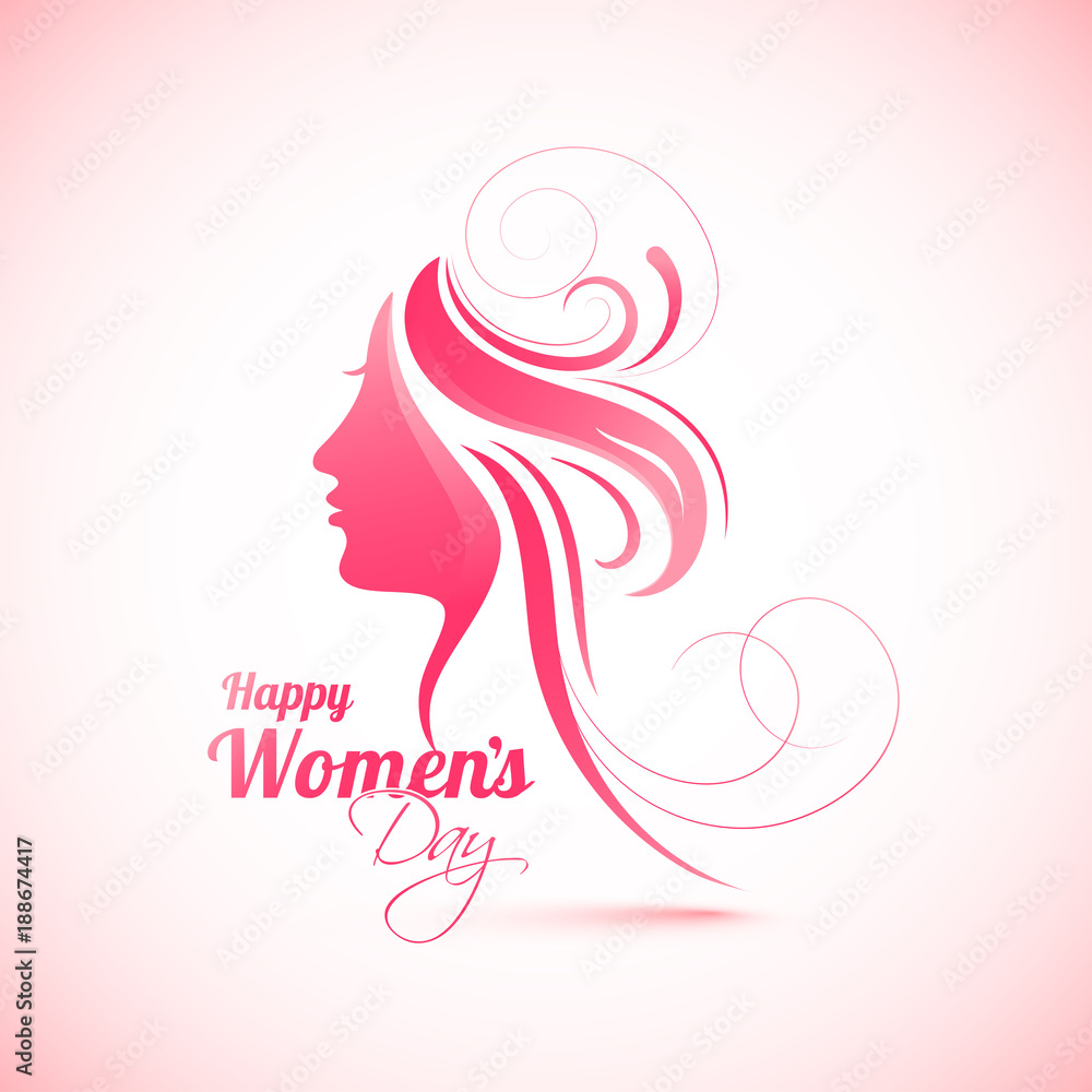 Happy Women's Day celebration design.