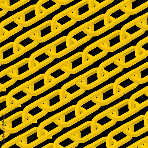 Gold chain background. Yellow Jewelry. Vector illustration