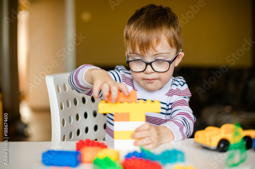 little boy with syndrome dawn