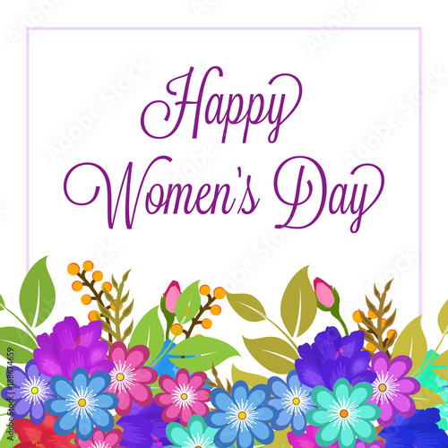 Happy Women's Day celebration design. © Abdul Qaiyoom