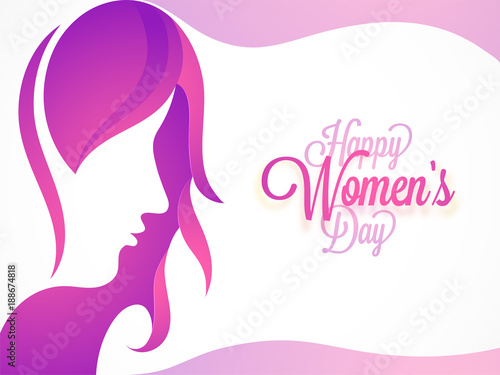 Happy Women s Day celebration design.