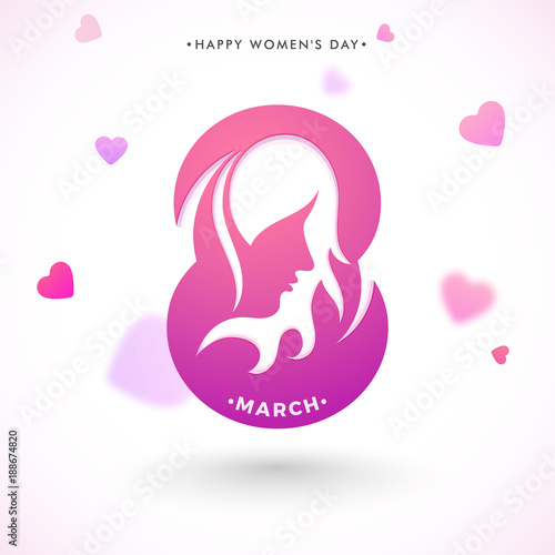 Happy Women s Day celebration design.