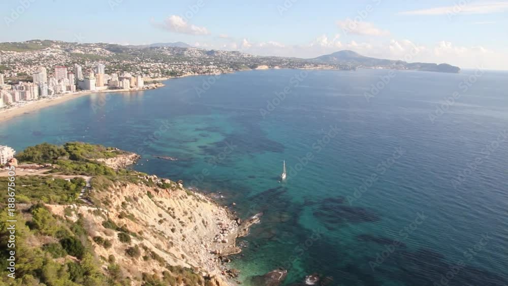 view from penon de ifach in Calpe Spain view from penon de ifach in Calpe Spain