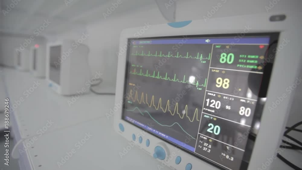 Medical equipment. Cardio machine in a modern operating laboratory. Medical equipment. Cardio machine in a modern operating laboratory.