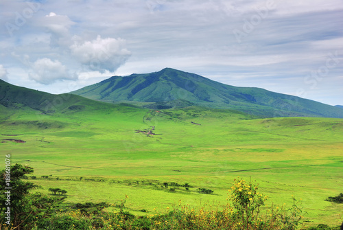 Tanzania green hills, Africa