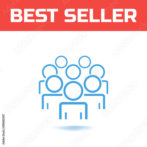 Community member concept. People crowd icon silhouettes. User group network concept. Corporate team group sign. Staff unity pictogram. Flat Social vector symbol. Business team work activity.