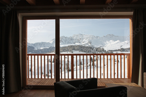 View on Alps from the living room © Bohdan