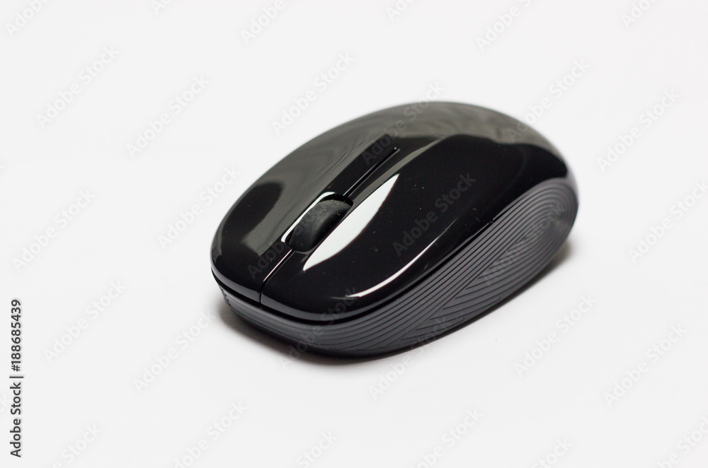 Cordless computer mouse over white background Cordless computer mouse over white background