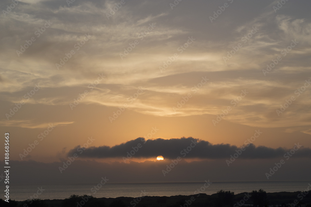 Cloudy Sunset on the Tyrrhenian Sea