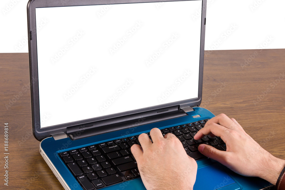 laptop on table laptop on table