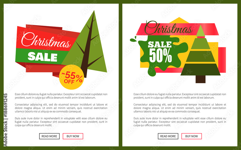 Christmas Sale Off Card Vector Illustration