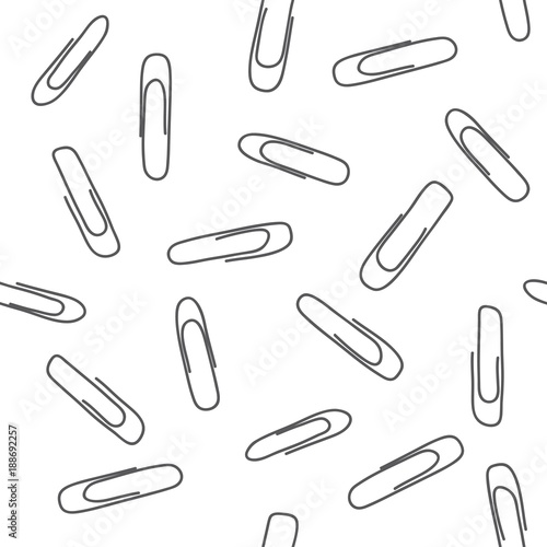 Clip. Vector black and white seamless pattern.