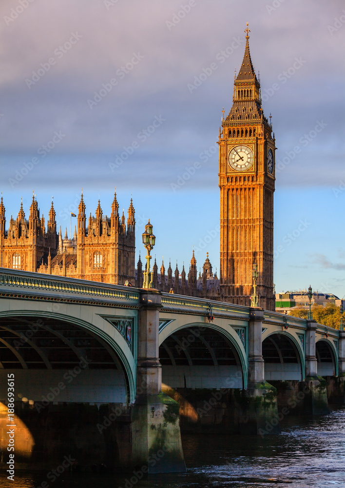 Obraz premium Elizabeth Tower Big Ben Palace of Westminster London UK