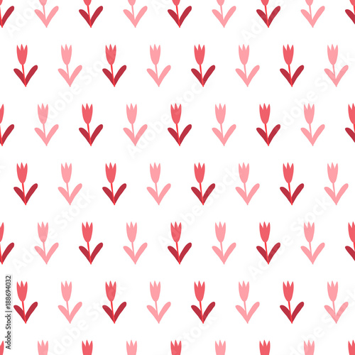 Valentine's day pattern made from valentine's graphic elements.