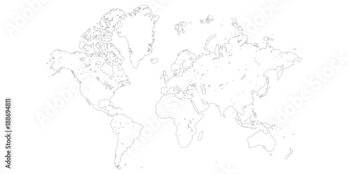 Simple vector world map