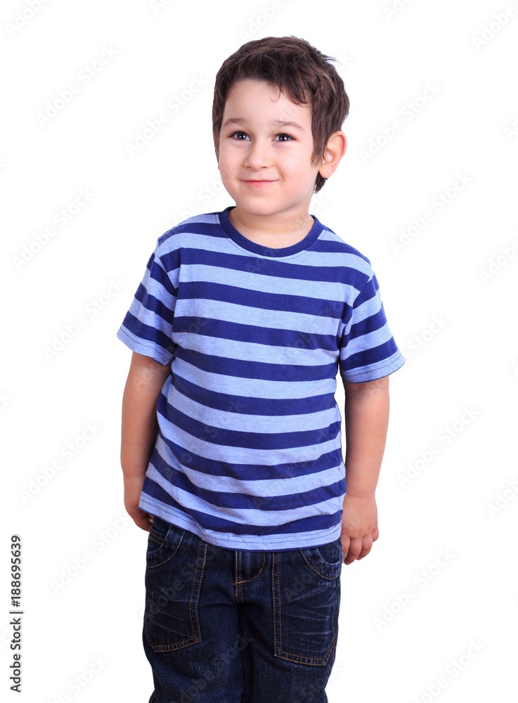 Cute happy boy smiling, isolated on white. Emotions, feelings, states of mind, childhood concept Cute happy boy smiling, isolated on white. Emotions, feelings, states of mind, childhood concept
