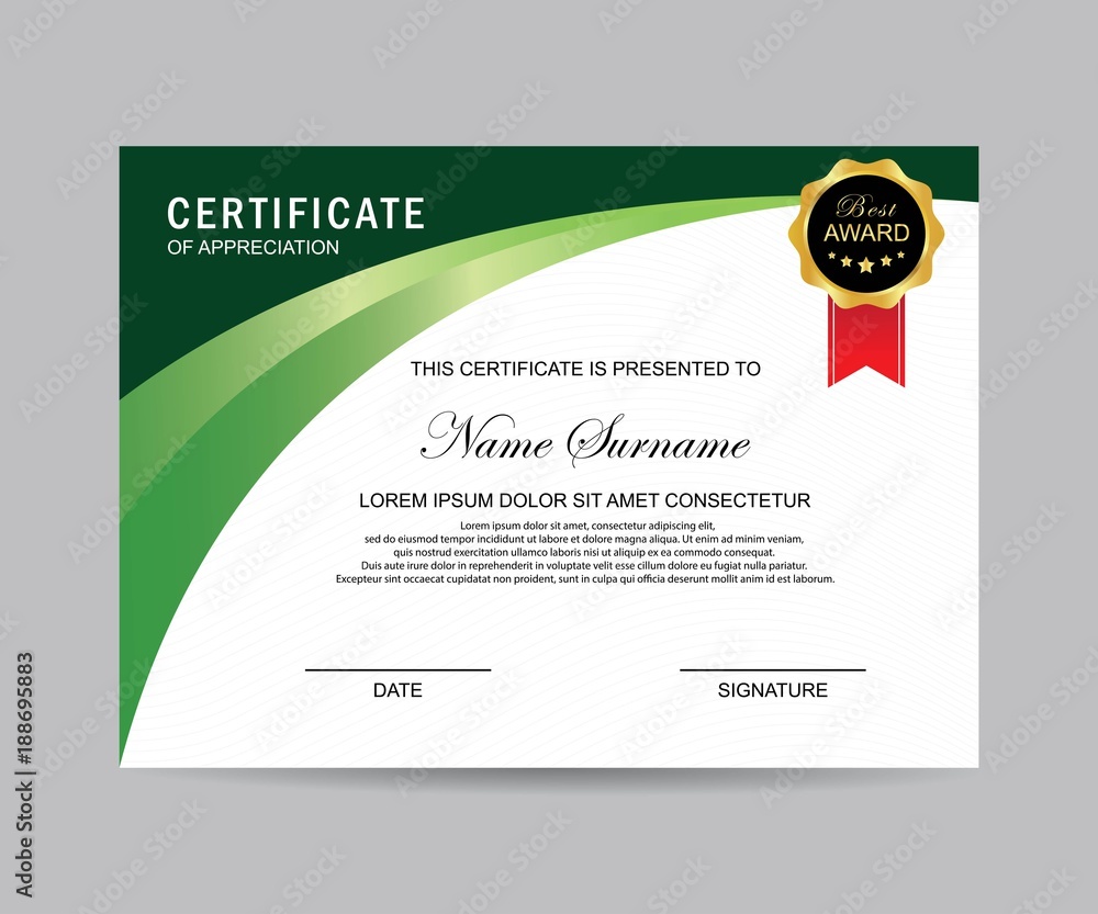 Modern certificate vector