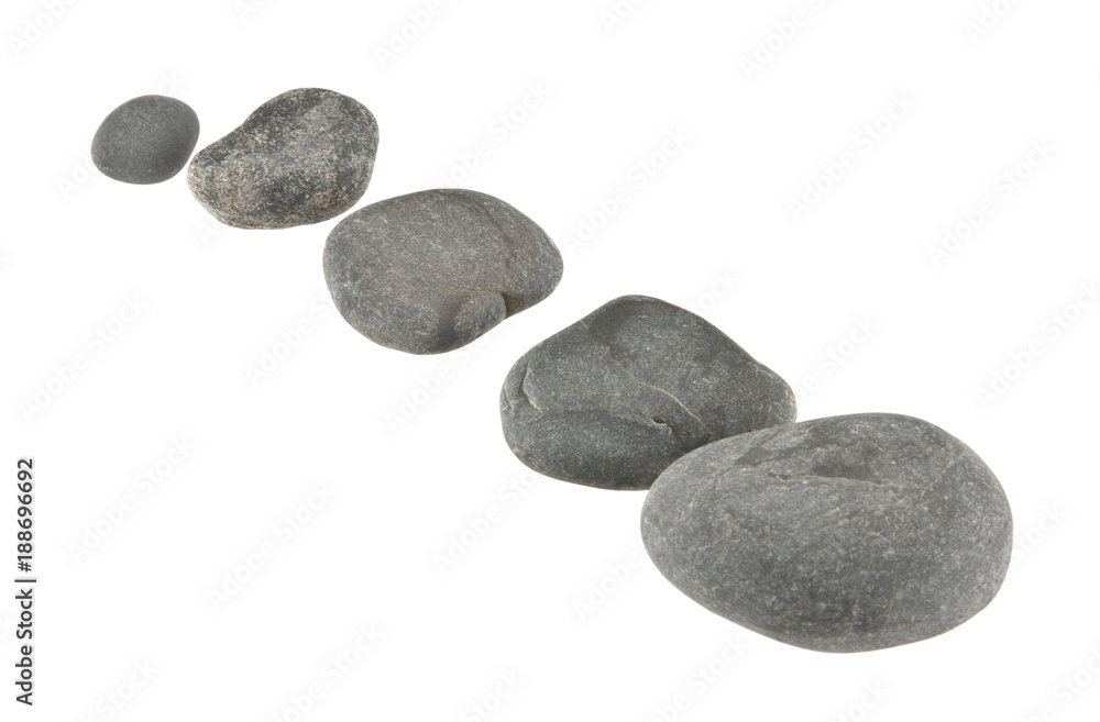 sea stones isolated on white background sea stones isolated on white background