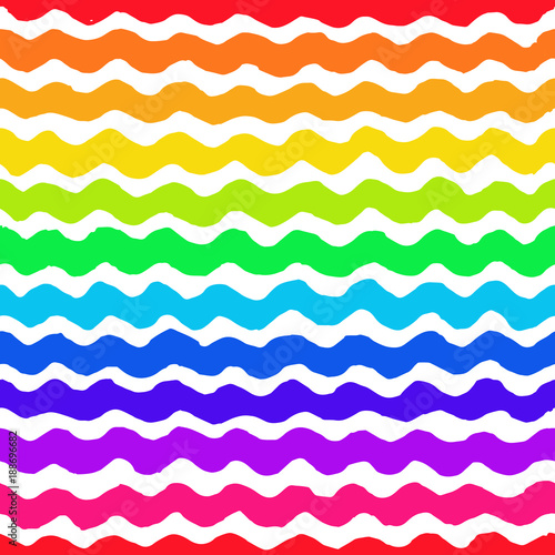 Irregular Wave Rainbow Pattern