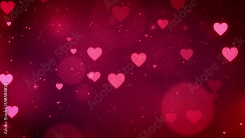 Valentine romantic background, looped