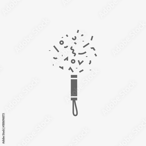 festive cracker vector icon