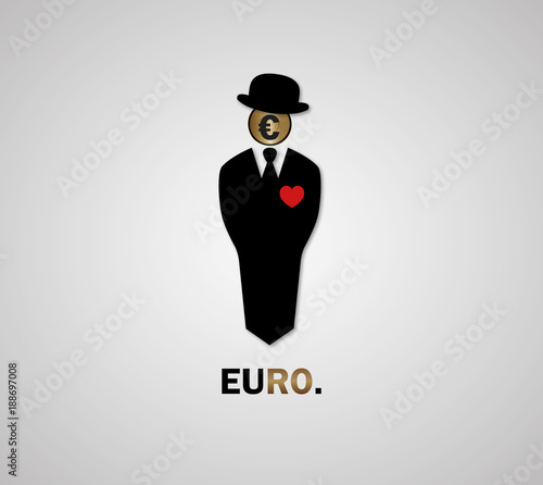homme d'affaire qui aime l'euro
