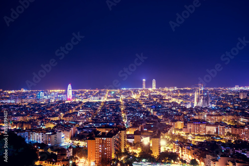 Barcelona skyline, Spain