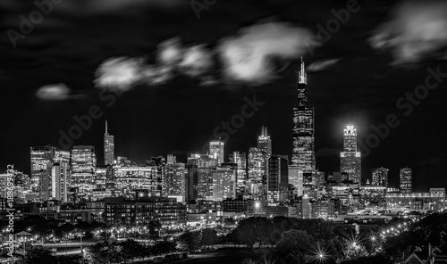 Obraz na płótnie Chicago in Black and White w salonie