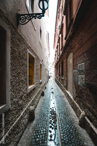 Creek in the streets of Ljubljana
