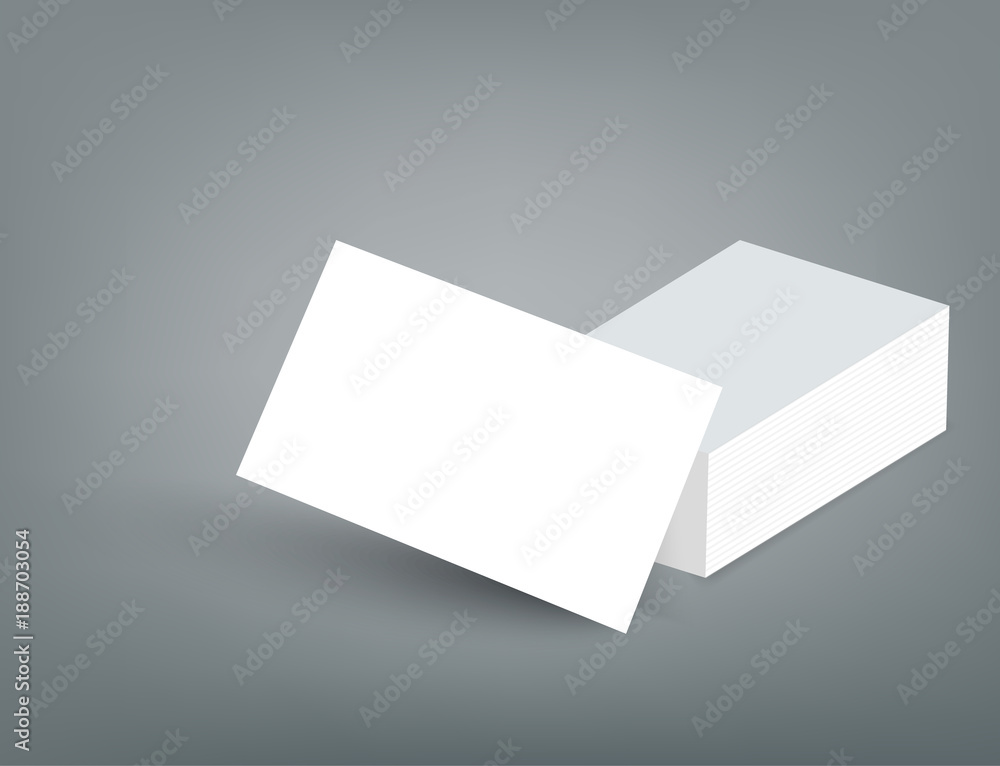 Blank business card with shadow mockup cover template. Blank business card with shadow mockup cover template.