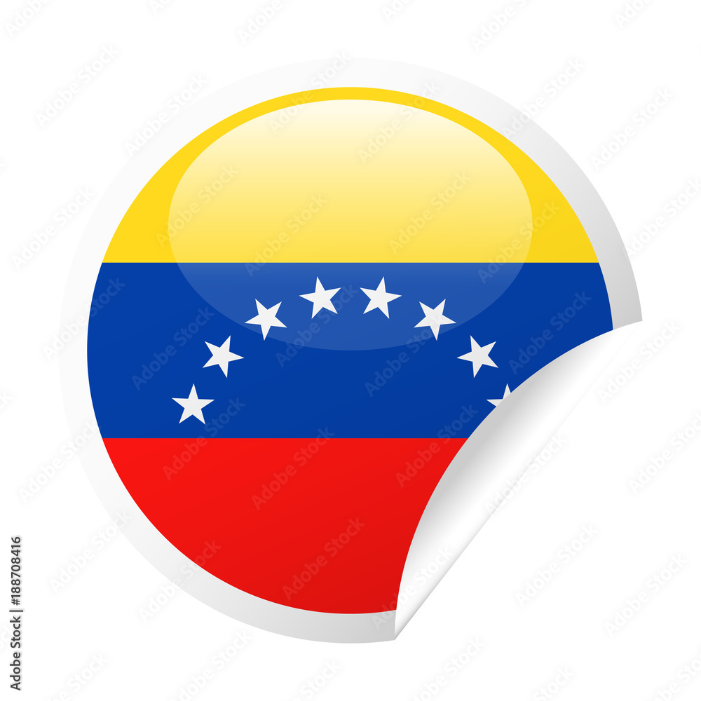 Venezuela Flag Vector Round Corner Paper Icon Venezuela Flag Vector Round Corner Paper Icon
