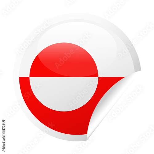 Free Download Greenland Flag Vector Round Corner Paper Icon - GFXLoad