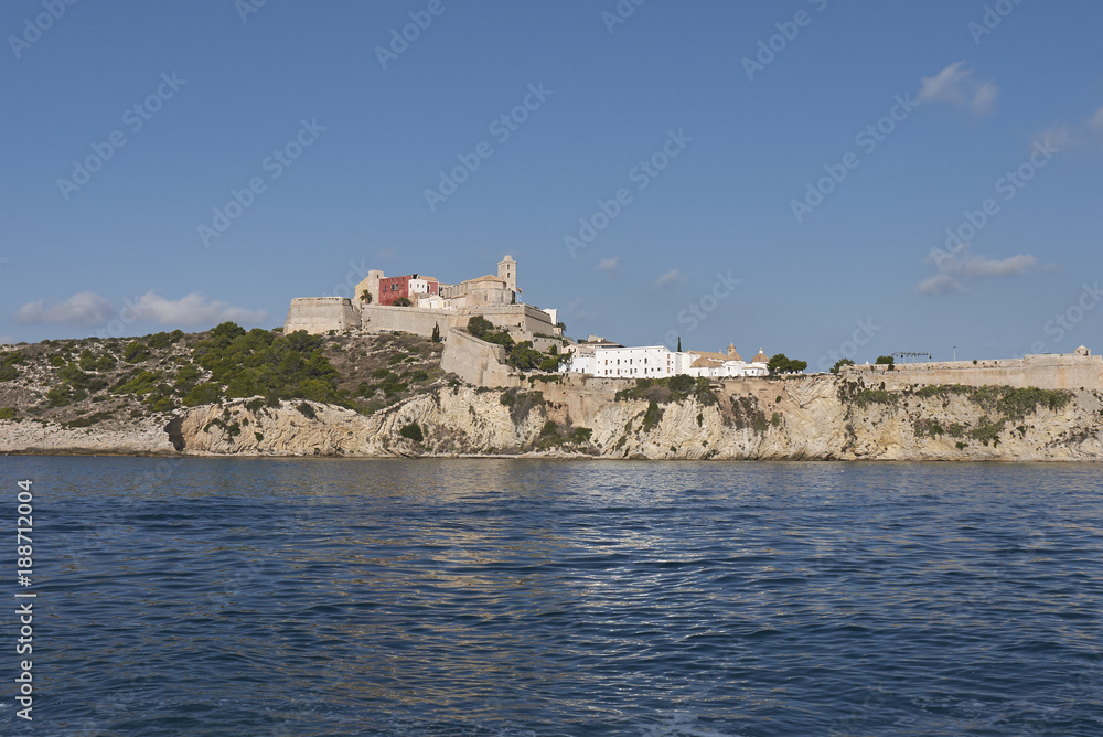 Ibiza, view of Eivissa fortress