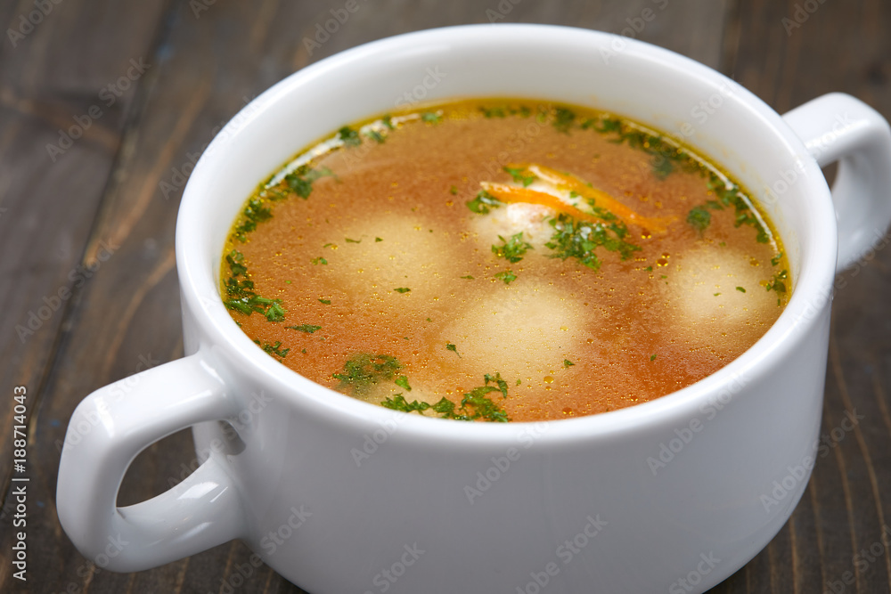 soup with meatballs soup with meatballs