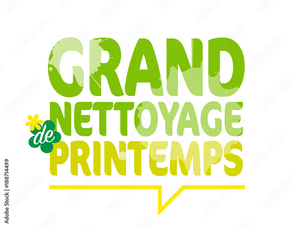 Fototapeta premium Grand nettoyage de printemps