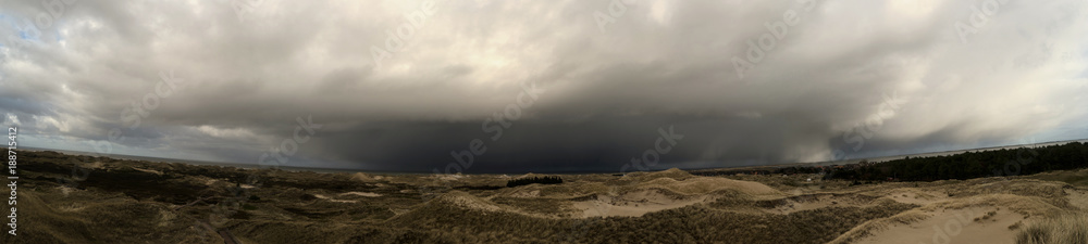 Fototapeta premium Panoramablick auf der Nordseeinsel Amrum