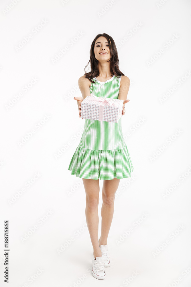 Full length portrait of a cheerful girl Full length portrait of a cheerful girl