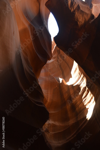 Amazing Geological Formations In Antelope Canyon. Land of Navajos. Geology. Holidays. Travel. June 24, 2017. Arizona. EEUU. USA.