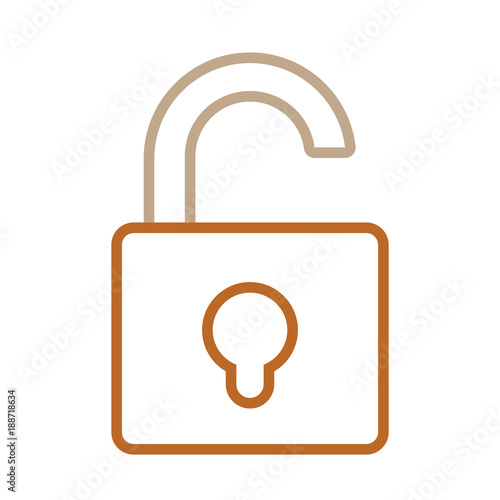 padlock vector illustration