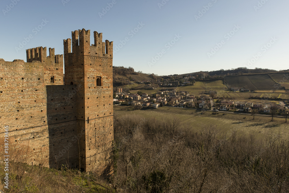 Castell'Arquato, pueblo medieval. Placencia, Italia