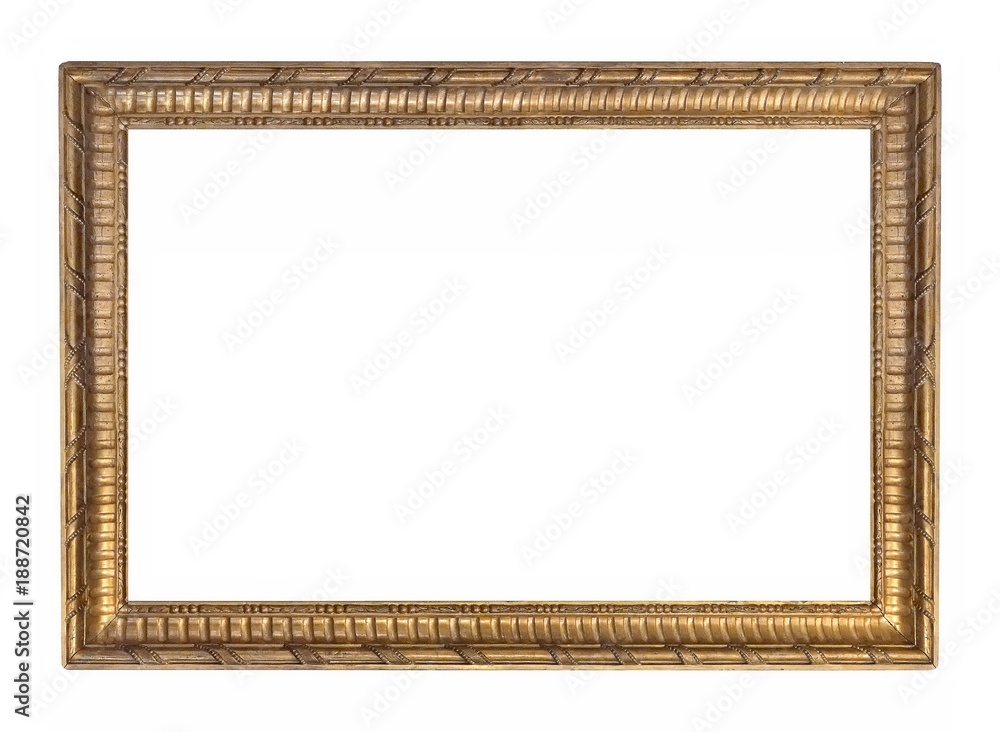 Golden frame for paintings, mirrors or photos Golden frame for paintings, mirrors or photos