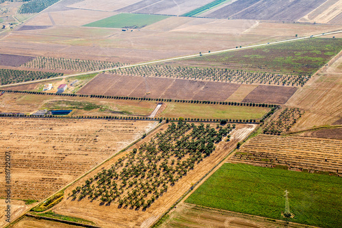 La campagna del Tavoliere di Puglia vista dall'alto photo