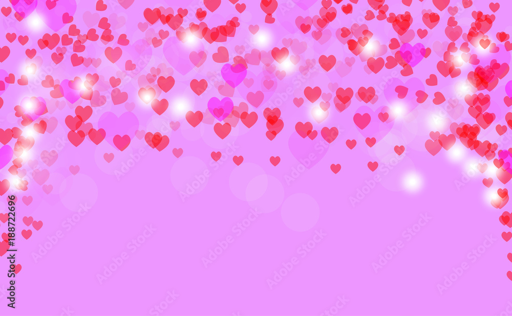 Abstract heart valentine background Festive defocused lights.Vector illustration Abstract heart valentine background Festive defocused lights.Vector illustration